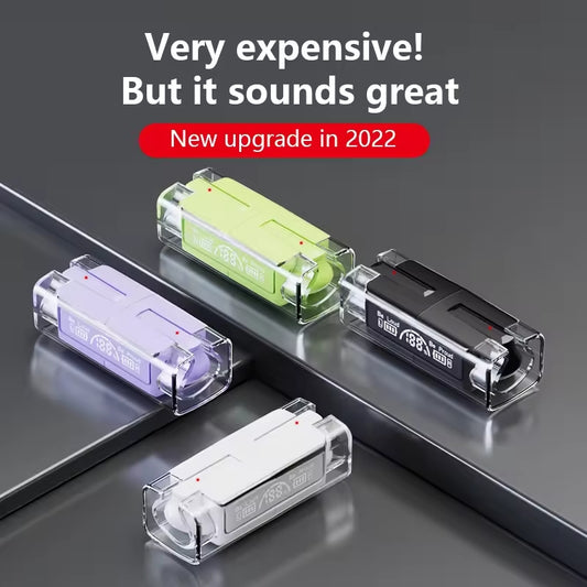 Tws Bh15 Music Wireless Bluetooth Ear Buds - Transparent (random color)