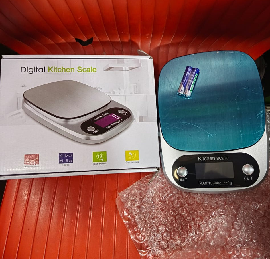 Kitchen Digital Weight Scale | 1 Gram To 10000 Gram Weight Measurement ( Plastic )