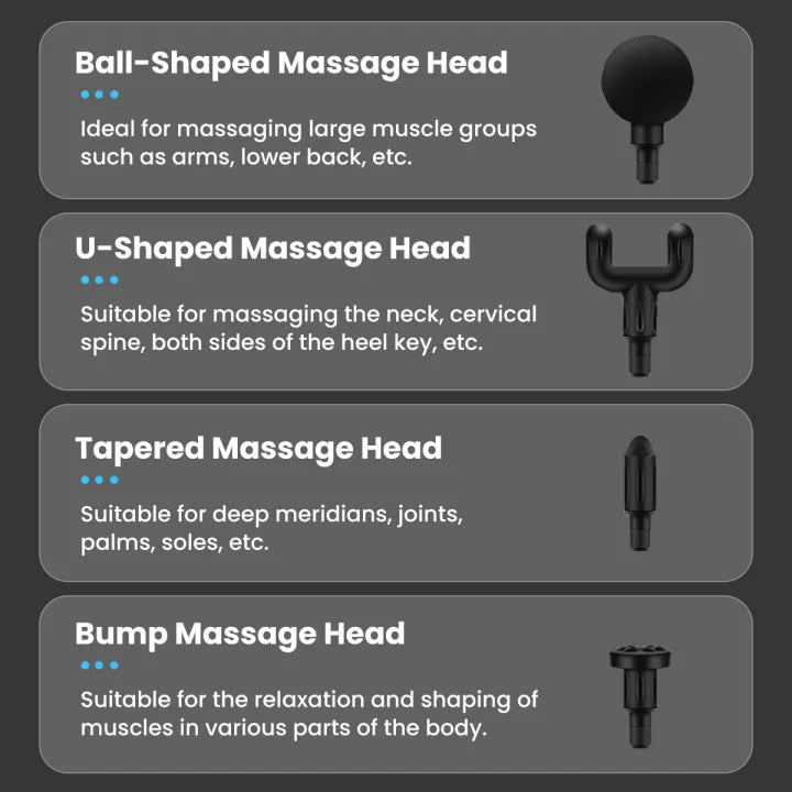 4 In 1 Multi-Function Massage Gun (random color)